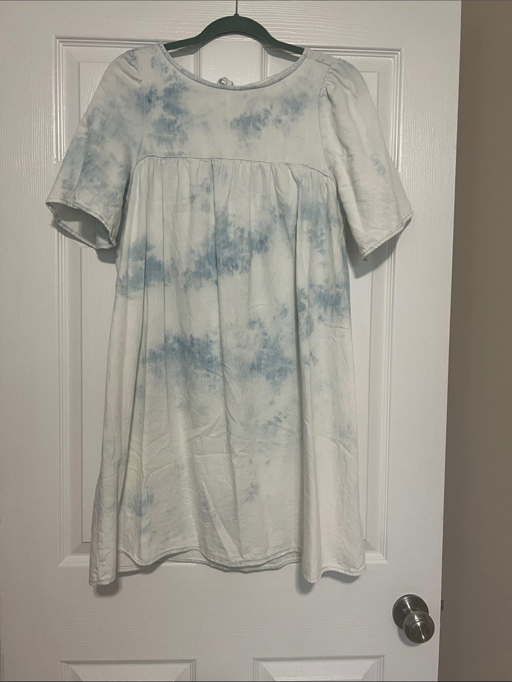 Old navy Casual  Dress with Light Blue Tie-Dye